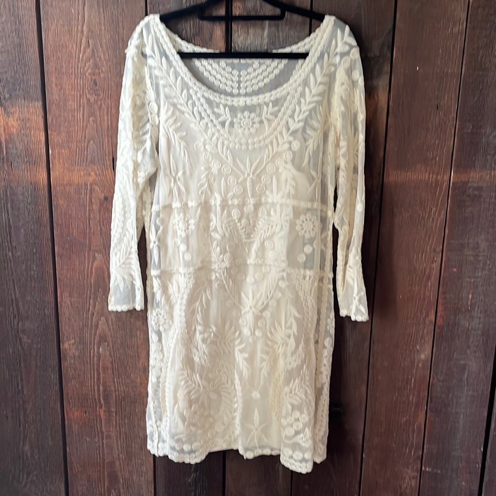 Lace layered express dress